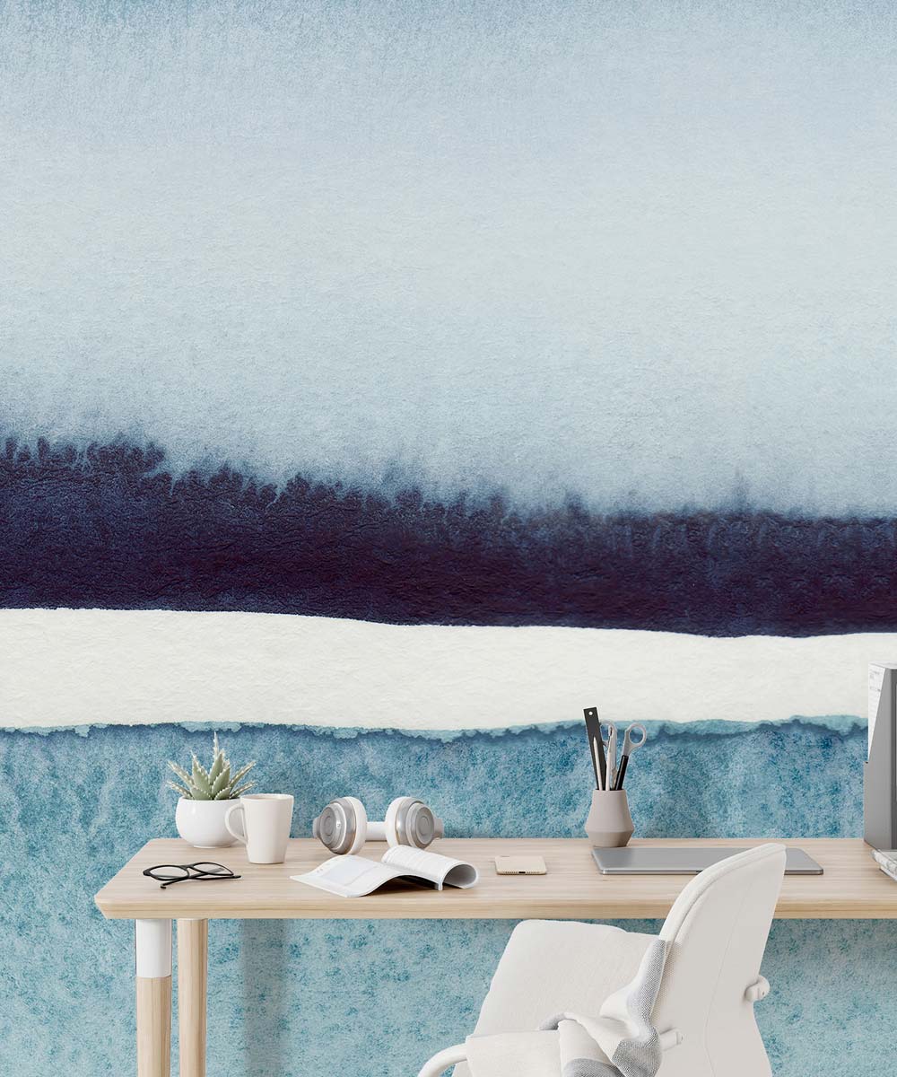 Papermint Sea Horizon Pack 1 & 2 in Blue Wall Mural 8184-BDL