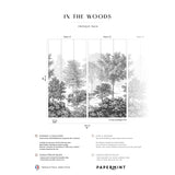 Papermint In The Woods Pack 1 & 2 in Grey Wall Mural 8184-BD
