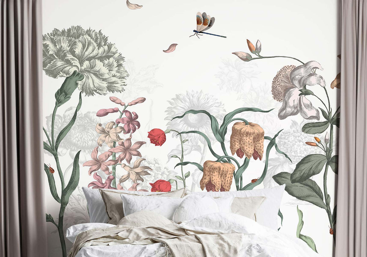 Papermint English Garden Pack 1, 2 & 3 in Green Wall Mural 8