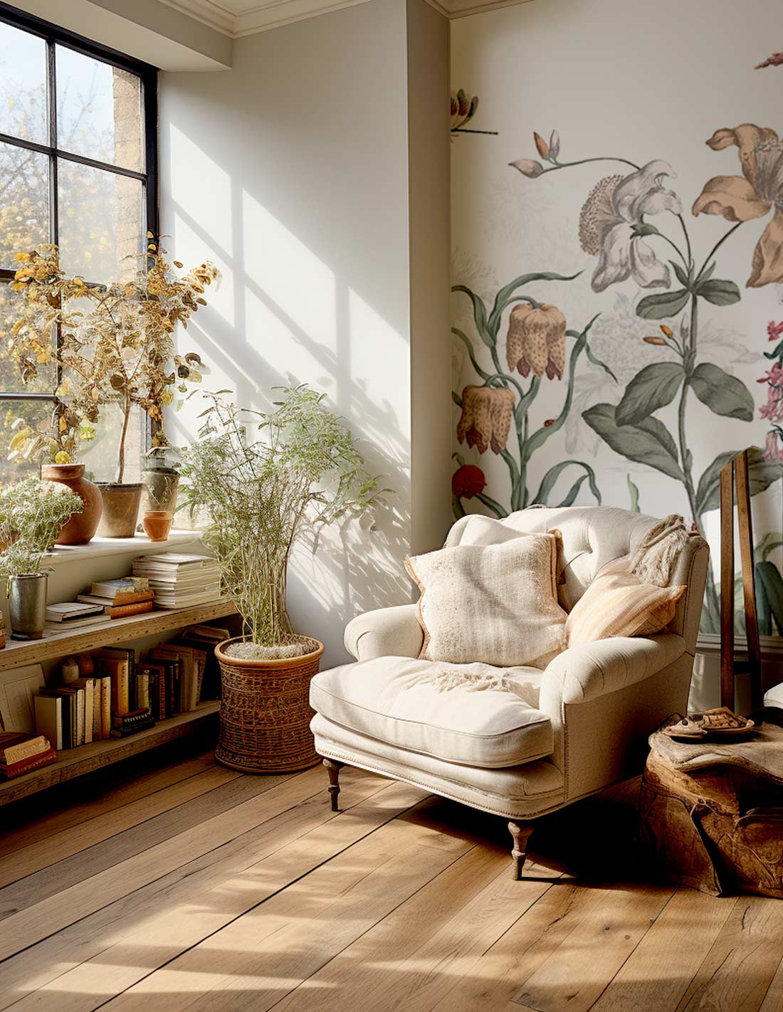 Papermint English Garden Pack 1, 2 & 3 in Green Wall Mural 8