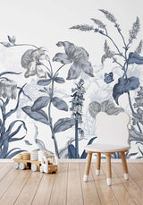 Papermint English Garden Pack 1, 2 & 3 in Blue Wall Mural 81