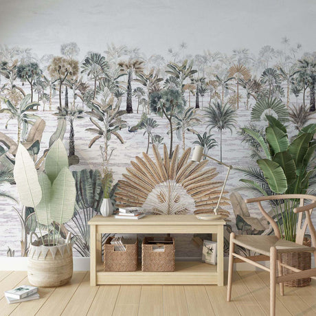 Papermint Java Pack 1 & 2 in Green Wall Mural 8184-BDL-BM