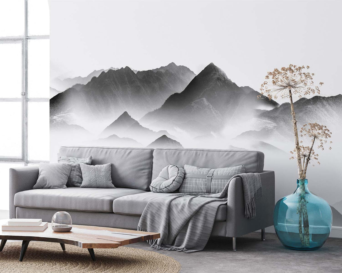 Papermint Mist Pack 1, 2 & 3 in Grey Wall Mural 8184-BDL-BN
