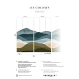 Papermint The Hills Pack 1 & 2 in Blue Wall Mural 8184-BDL-B