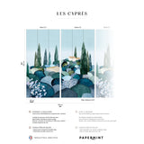 Papermint Cypresses Pack 1 & 2 in Blue Wall Mural 8184-BDL-B