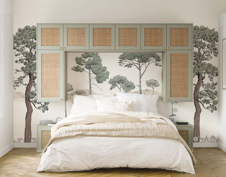 Papermint Shadows Pack 1 & 2 in Green Wall Mural 8184-BDL-BS