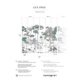 Papermint Pines Pack 1 & 2 in Green Wall Mural 8184-BDL-BT2