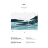 Papermint Linea Pack 1, 2 & 3 in Blue Wall Mural 8184-BDL-BV
