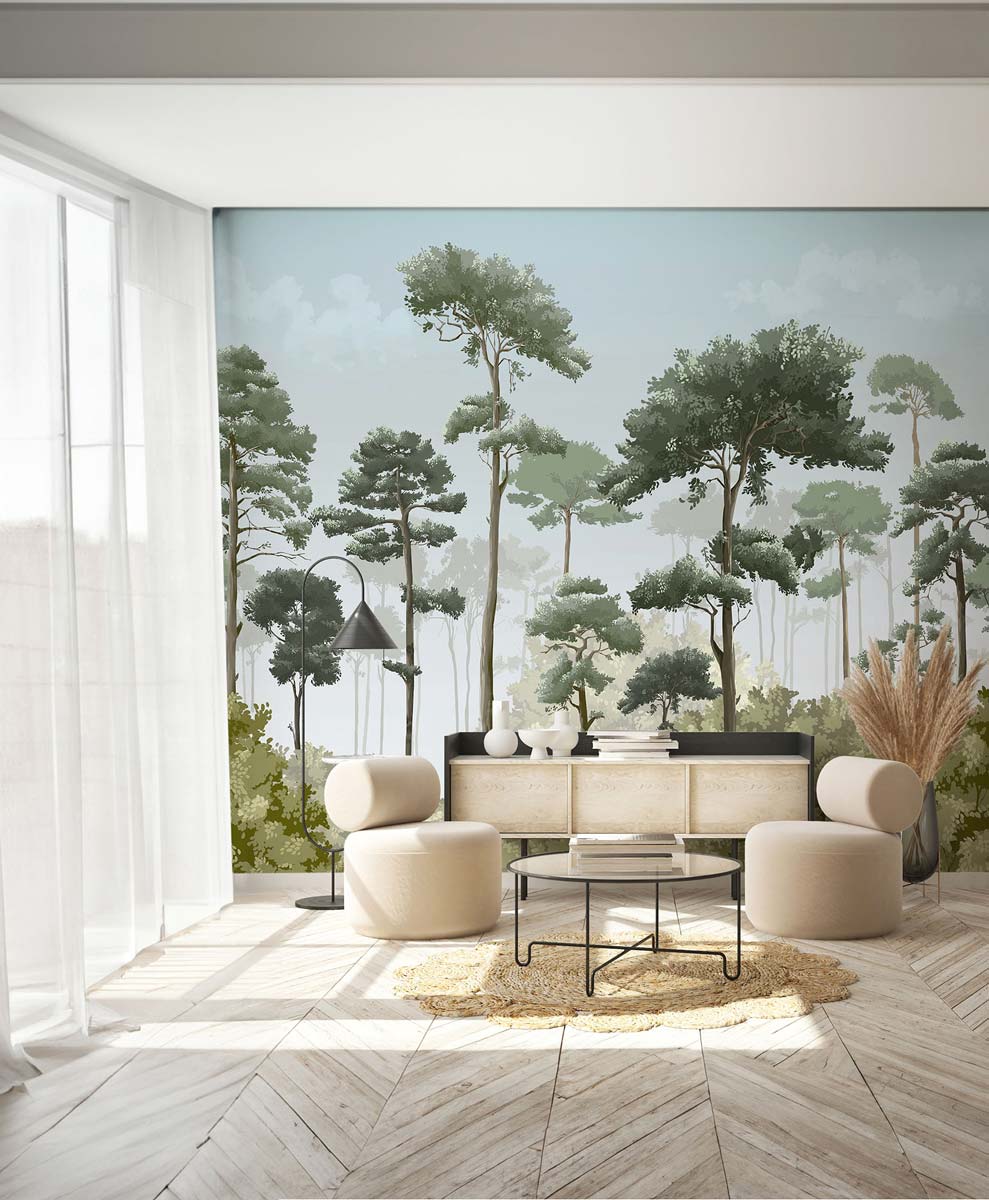 Papermint Matsu Pack 1 & 2 in Green Wall Mural 8184-BDL-CA3