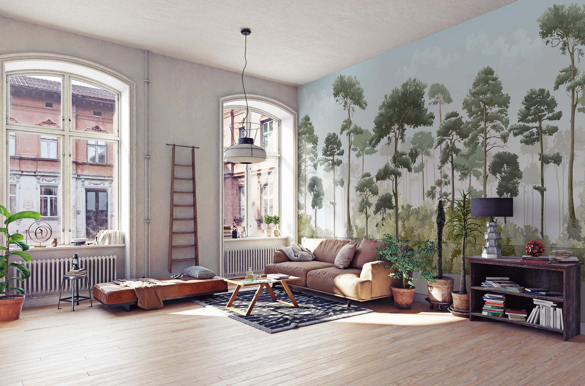 Papermint Matsu Pack 1 & 2 in Green Wall Mural 8184-BDL-CA3