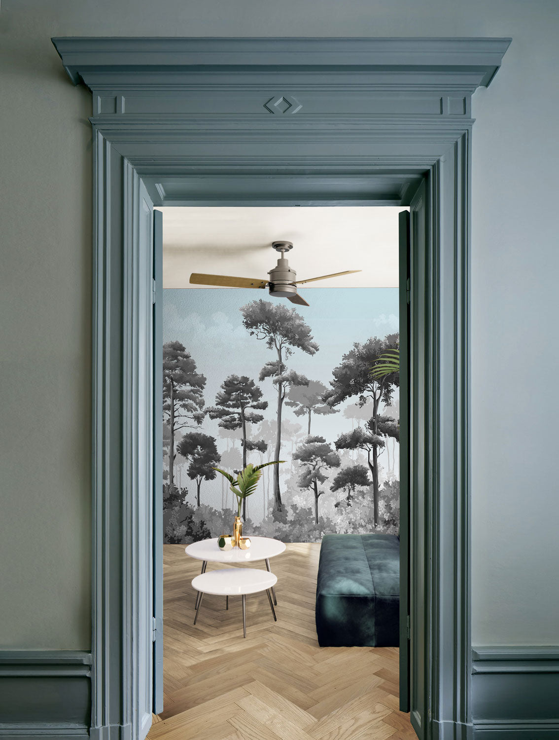 Papermint Matsu Pack 1 & 2 in Grey Wall Mural 8184-BDL-CA5