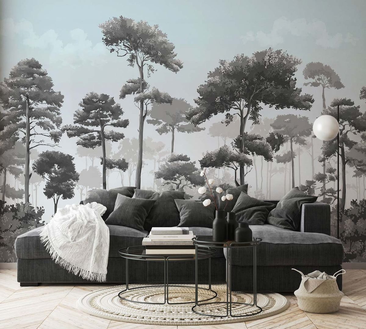Papermint Matsu Pack 1 & 2 in Grey Wall Mural 8184-BDL-CA5