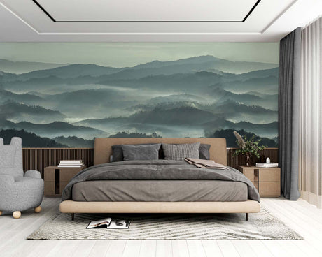 Papermint Misty Line Pack 1, 2 & 3 in Green Wall Mural 8184-