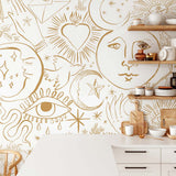 Papermint Mystic Pack 1, 2 & 3 in Gold Wall Mural 8184-BDL-C