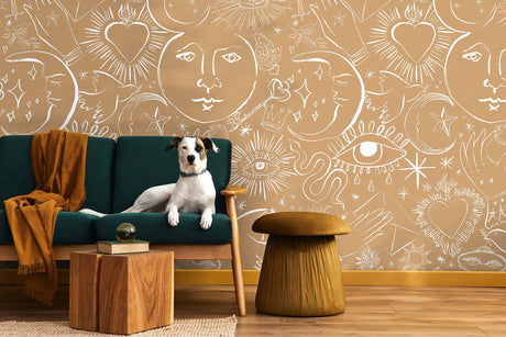 Papermint Mystic Pack 1, 2 & 3 in Brown Wall Mural 8184-BDL-