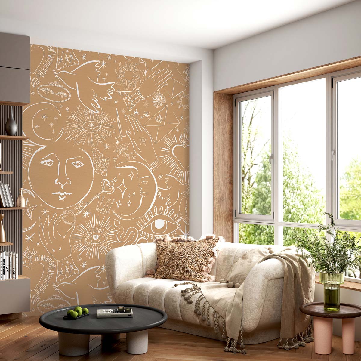 Papermint Mystic Pack 1, 2 & 3 in Brown Wall Mural 8184-BDL-