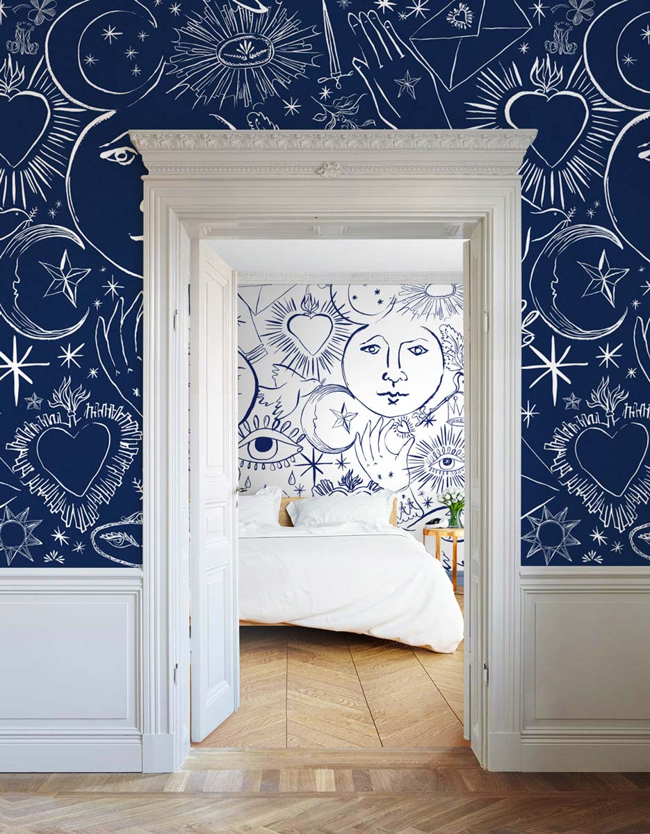 Papermint Mystic Pack 1, 2 & 3 in White Wall Mural 8184-BDL-
