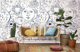 Papermint Mystic Pack 1, 2 & 3 in White Wall Mural 8184-BDL-