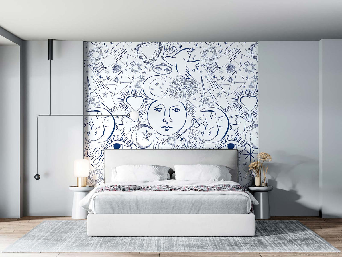 Papermint Mystic Pack 1, 2 & 3 in White Wall Mural 8184-BDL-