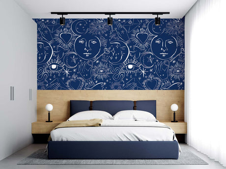 Papermint Mystic Pack 1, 2 & 3 in Blue Wall Mural 8184-BDL-C