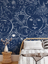 Papermint Mystic Pack 1, 2 & 3 in Blue Wall Mural 8184-BDL-C