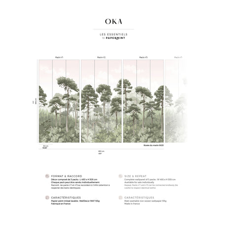 Papermint Oka Pack 1, 2 & 3 in Pink Wall Mural 8184-BDL-CJ2