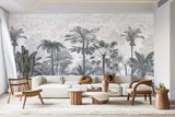 Papermint Palm Grove Pack 1, 2 & 3 in Grey Wall Mural 8184-B
