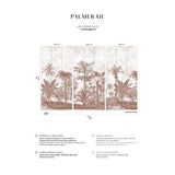 Papermint Palm Grove Pack 1, 2 & 3 in Brown Wall Mural 8184-