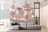 Papermint Palm Grove Pack 1, 2 & 3 in Brown Wall Mural 8184-