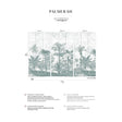 Papermint Palm Grove Pack 1, 2 & 3 in Green Wall Mural 8184-