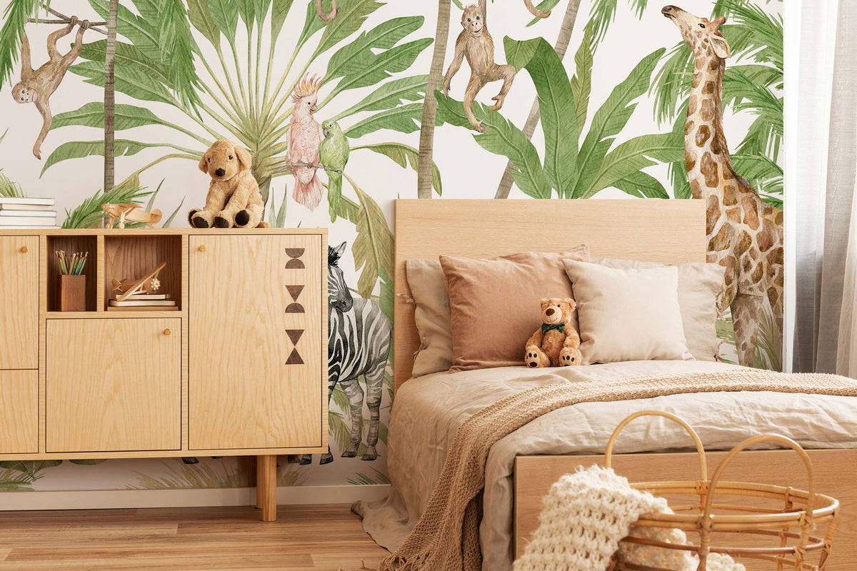 Papermint Palm Tree Pack 1 & 2 in Brown Wall Mural 8184-BDL-