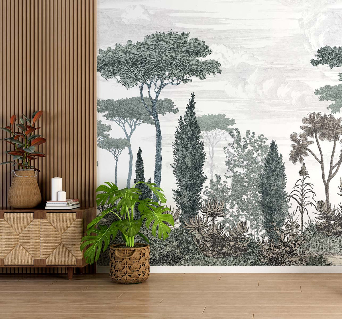 Papermint Pinery Pack 1, 2 & 3 in Green Wall Mural 8184-BDL-