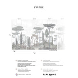 Papermint Pinery Pack 1, 2 & 3 in Grey Wall Mural 8184-BDL-C