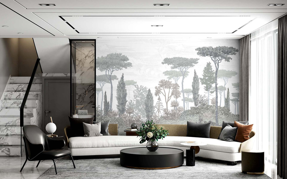 Papermint Pinery Pack 1, 2 & 3 in Grey Wall Mural 8184-BDL-C
