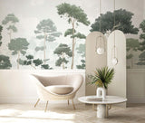 Papermint Pinewood Pack 1, 2 & 3 in Green Wall Mural 8184-BD