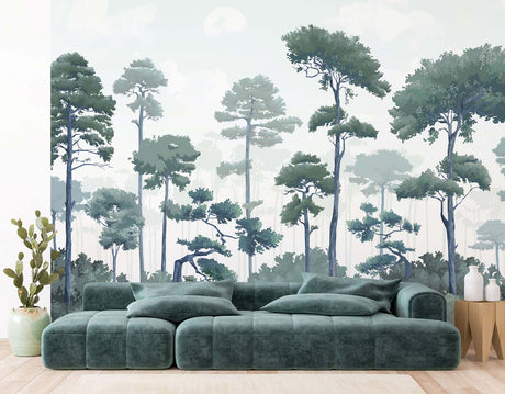 Papermint Pinewood Pack 1, 2 & 3 in Blue Wall Mural 8184-BDL