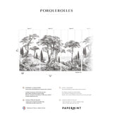 Papermint Porquerolles Pack 1, 2 & 3 in Grey Wall Mural 8184