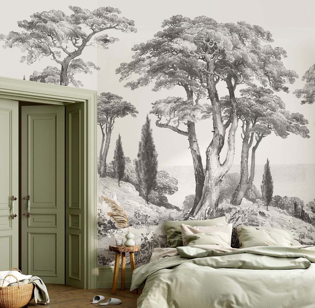 Papermint Porquerolles Pack 1, 2 & 3 in Grey Wall Mural 8184