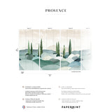 Papermint Provence Pack 1, 2 & 3 in Green Wall Mural 8184-BD