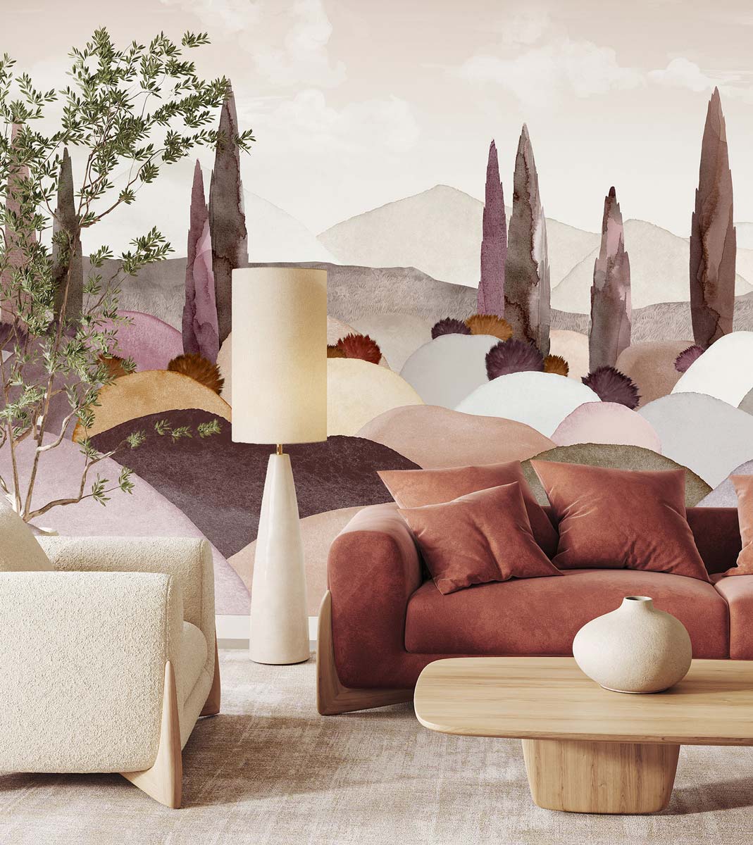 Papermint Provence Pack 1, 2 & 3 in Pink Wall Mural 8184-BDL