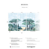 Papermint Riviera La Spiagga Pack 1, 2 & 3 in Blue Wall Mura