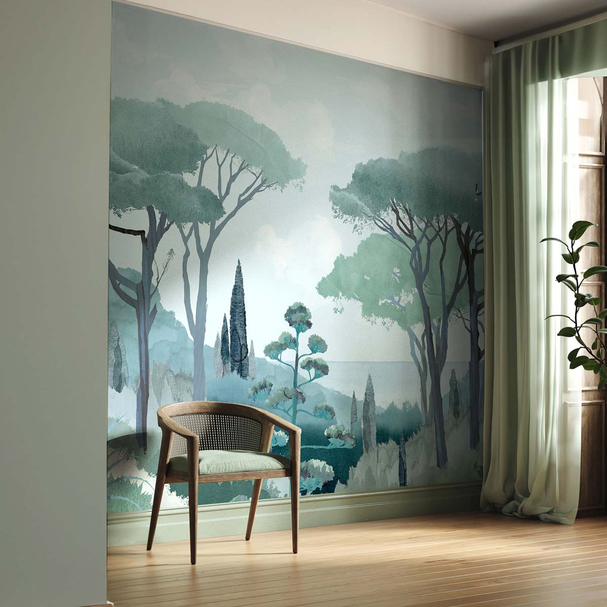Papermint Riviera Pack 1, 2 & 3 in Green Wall Mural 8184-BDL