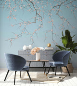 Papermint Sakura Pack 1 & 2 in Blue Wall Mural 8184-BDL-CW1