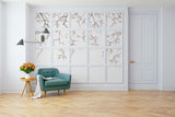Papermint Sakura Pack 1 & 2 in White Wall Mural 8184-BDL-CW3