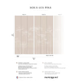 Papermint Under the Pines Pack 1 & 2 in Beige Wall Mural 818