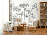 Papermint Under the Pines Pack 1 & 2 in Black Wall Mural 818