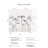 Papermint Under the Pines Pack 1 & 2 in White Wall Mural 818