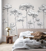 Papermint Under the Pines Pack 1 & 2 in White Wall Mural 818