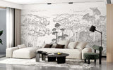 Papermint Tuscany Line Pack 1, 2 & 3 in Black Wall Mural 818
