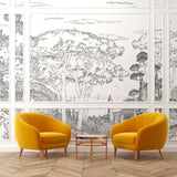 Papermint Tuscany Line Pack 1, 2 & 3 in Black Wall Mural 818